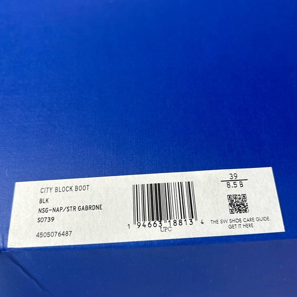 Stuart Weitzman City Block Boot black leather 8.5 - Picture 2 of 6